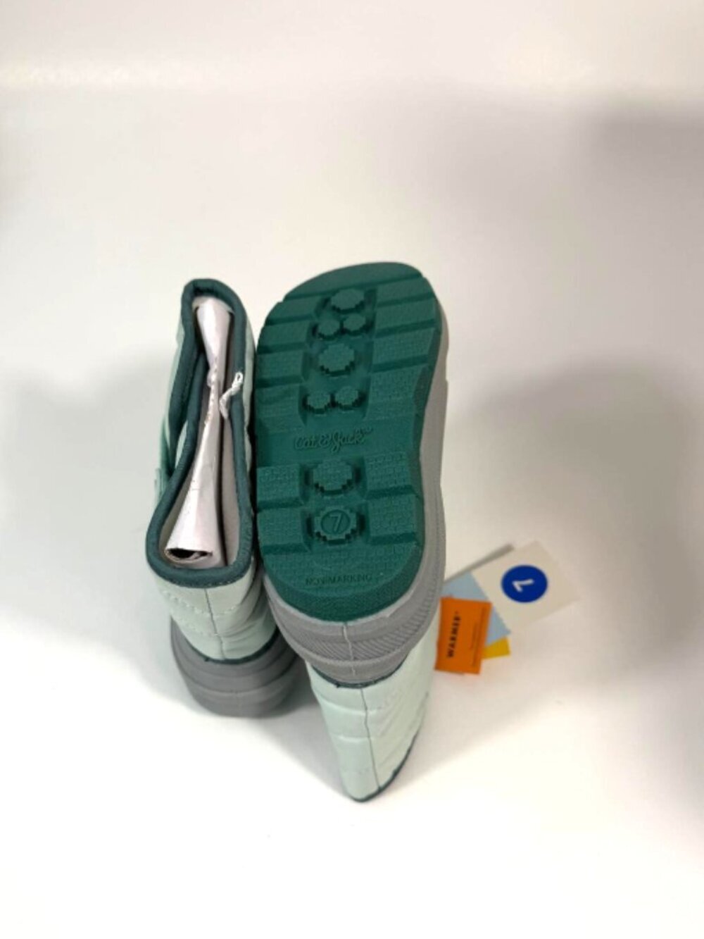 Cat & Jack Toddler Dane Winter Boots - Mint 7 - Picture 5 of 5